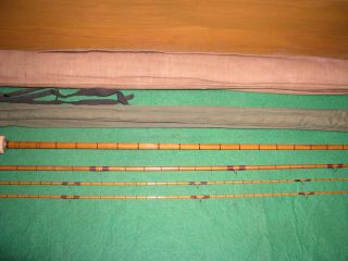 Thomas Special spllit Bamboo fly rod 3 ps.  2 tps 8 1/2 ft.  31 1931 3
