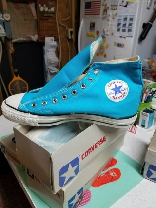 Vintage Converse High Tops (never Been Worn) Turquoise Color