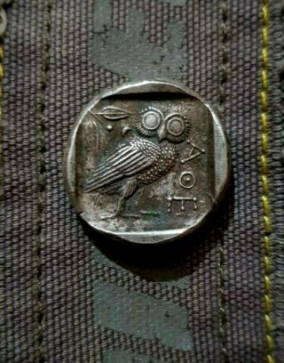 Ancient Athens Greece Athena Owl Tetradrachm (440 - 404 BC) 2