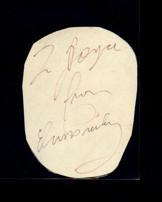 Elvis Presley Signed Autographed Cut JSA LOA RARE FIBER - TIP 2