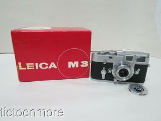 Vintage Ernst Leitz Wetzlar Leica M3 Camera Leitz Hektor Lens F=2.  8 1:6.  3 & Box