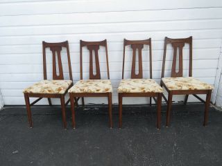 Mid Century Modern Set of Dining Table and Six Chairs by Bassett Furniture 9436X 7