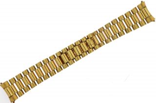 Vintage Solid 18k Yellow Gold Rolex 1803 President Bracelet Band 20mm