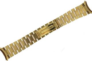 Vintage Solid 18k Yellow Gold Rolex 1803 President Bracelet Band 20mm 2