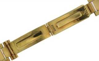 Vintage Solid 18k Yellow Gold Rolex 1803 President Bracelet Band 20mm 3