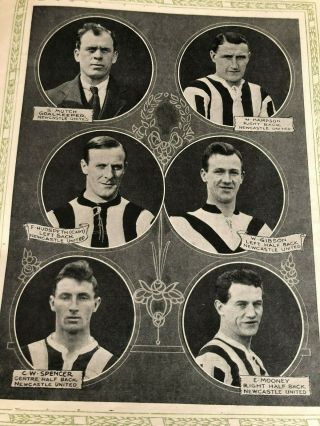 1924 FA CUP FINAL PROGRAMME NEWCASTLE UNITED V ASTON VILLA.  AS RARE AS THEY COME 5