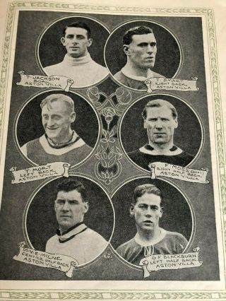 1924 FA CUP FINAL PROGRAMME NEWCASTLE UNITED V ASTON VILLA.  AS RARE AS THEY COME 6