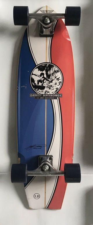 Vintage Larry Bertlemann Surfboard Inspired Gravity Skateboard 33” Throwback