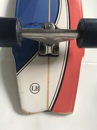 Vintage Larry Bertlemann Surfboard Inspired Gravity Skateboard 33” Throwback 6