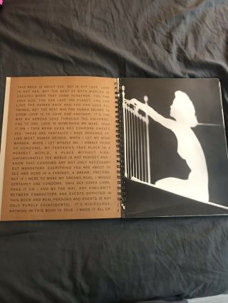 Madonna Sex Book VINTAGE (Metal Cover,  1992) ALUMINUM SPIRAL BOUND 4