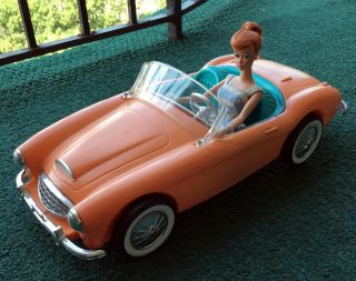 Vintage 1962 Barbie Austin Healey Sports Car By Irwin