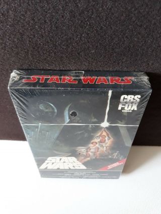 RARE Release Vintage 1983 STAR WARS big box vhs tape CBS FOX 2