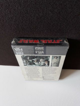 RARE Release Vintage 1983 STAR WARS big box vhs tape CBS FOX 4
