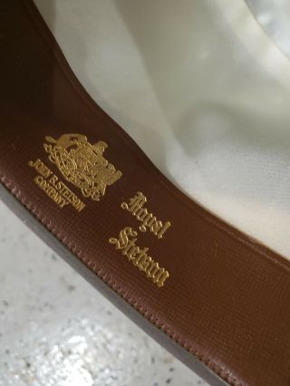 Rare 1950s Royal Stetson Fedora Hat Macys Mens Store 8 1/2 4