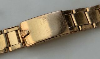 Vintage Rolex 20mm 18K ROSE GOLD Rivet Bracelet 1802 1803 6611 6062 2