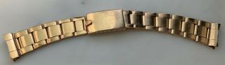 Vintage Rolex 20mm 18K ROSE GOLD Rivet Bracelet 1802 1803 6611 6062 3