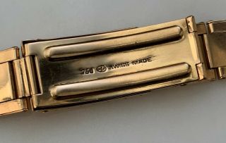 Vintage Rolex 20mm 18K ROSE GOLD Rivet Bracelet 1802 1803 6611 6062 6