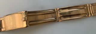 Vintage Rolex 20mm 18K ROSE GOLD Rivet Bracelet 1802 1803 6611 6062 8
