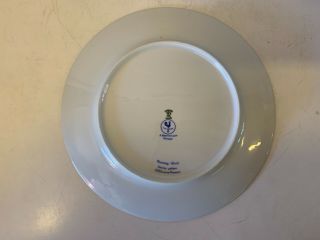 Vtg Limoges Raynaud “Morning Glory” Porcelain 9 Dinner Plates with Floral Dec. 9