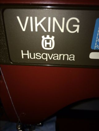 Husqvarna Viking Vintage Red 6460 Sewing Machine Sweden