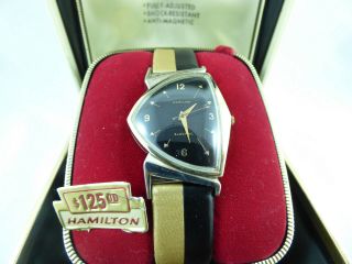 Rare Hamilton Pacer Electric Watch With Hamilton Strap,  And Box.  Circa 1957 - 59