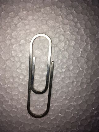 Vintage Tiffany 18KT on Sterling Silver Paperclip Money Clip 6