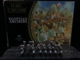 1/56 28mm Dps Painted Ancient Hail Caesar Egyptian Archers,  Warlord Games Rc806