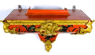 IMPORTANT 18thC FRENCH LOUIS XV GOLD ORMOLU MOUNTED CORNE ROSE BRACKET CLOCK N/R 3