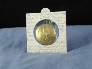 Ancient Byzantine Coin Ad 1071 - 78 Michael Vii Histamenon Gold Constantinople Vf