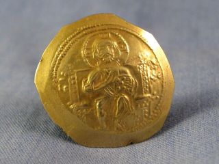ANCIENT BYZANTINE COIN AD 1071 - 78 MICHAEL VII HISTAMENON GOLD CONSTANTINOPLE VF 2