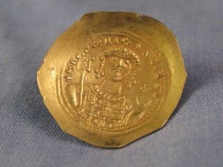 ANCIENT BYZANTINE COIN AD 1071 - 78 MICHAEL VII HISTAMENON GOLD CONSTANTINOPLE VF 6