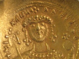 ANCIENT BYZANTINE COIN AD 1071 - 78 MICHAEL VII HISTAMENON GOLD CONSTANTINOPLE VF 7