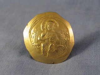 ANCIENT BYZANTINE COIN AD 1071 - 78 MICHAEL VII HISTAMENON GOLD CONSTANTINOPLE VF 8