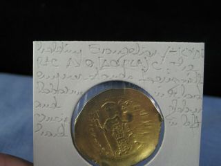 ANCIENT BYZANTINE COIN 1071 - 78 CONSTANTINE X HISTAMENON GOLD CONSTANTINOPLE VF 4