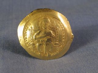 ANCIENT BYZANTINE COIN 1071 - 78 CONSTANTINE X HISTAMENON GOLD CONSTANTINOPLE VF 5
