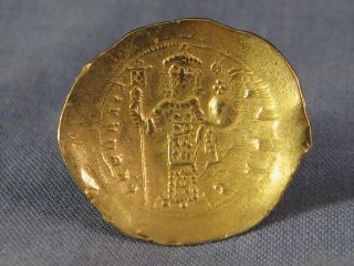 ANCIENT BYZANTINE COIN 1071 - 78 CONSTANTINE X HISTAMENON GOLD CONSTANTINOPLE VF 8