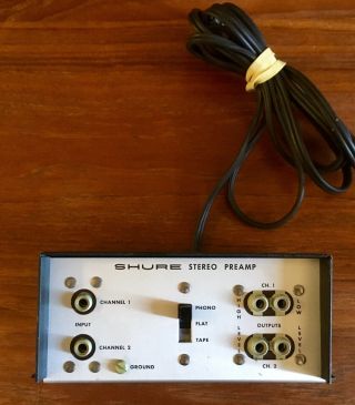 Shure Stereo Phono Vintage Preamplifier M64.
