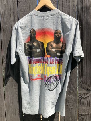 Vintage Mgm Tyson Vs Holyfield Ii - Boxing T Shirt June 28,  1997 Size Large