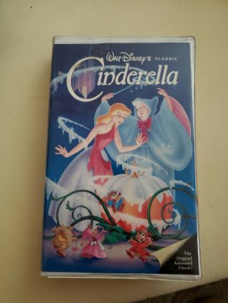 Cinderella Rare Black Diamond 410 Vhs 1988 Walt Disney Classic Video Tape Vcr