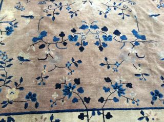 ANTIQUE PEKING CHINESE ORIENTAL RUG HAND KNOTTED CIRCA 1920 3