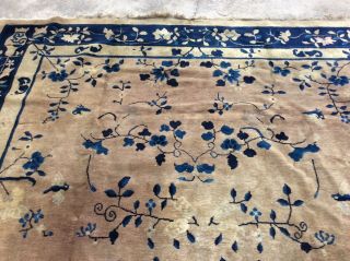 ANTIQUE PEKING CHINESE ORIENTAL RUG HAND KNOTTED CIRCA 1920 4