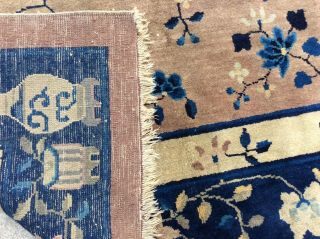 ANTIQUE PEKING CHINESE ORIENTAL RUG HAND KNOTTED CIRCA 1920 8