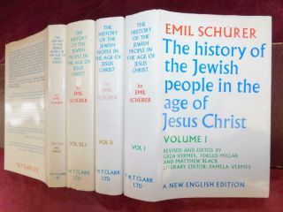 Emil Schurer: History Of Jewish People In Age Of Christ/4 Books/rare 1986,  $400