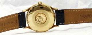 Vintage Omega Constellation Chronometer Pie - Pan Dial & 18K Gold Case Men ' s Watch 10