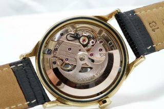 Vintage Omega Constellation Chronometer Pie - Pan Dial & 18K Gold Case Men ' s Watch 11