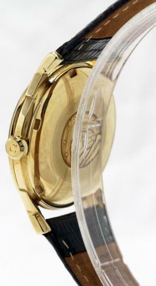 Vintage Omega Constellation Chronometer Pie - Pan Dial & 18K Gold Case Men ' s Watch 7