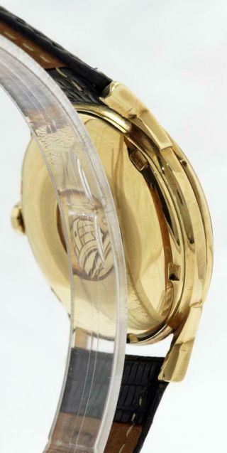 Vintage Omega Constellation Chronometer Pie - Pan Dial & 18K Gold Case Men ' s Watch 8