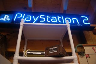 Sony Playstation 2 Vintage Authentic Neon Light Promo Display Sign Great Shape