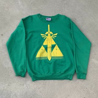 Rare Vintage The Legend Of Zelda Triforce And Master Sword Sweatshirt Sz Small