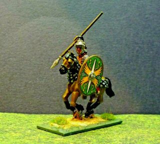28mm Ancients - Roman Auxiliary cavalry unit in Heddernheim helmets 2